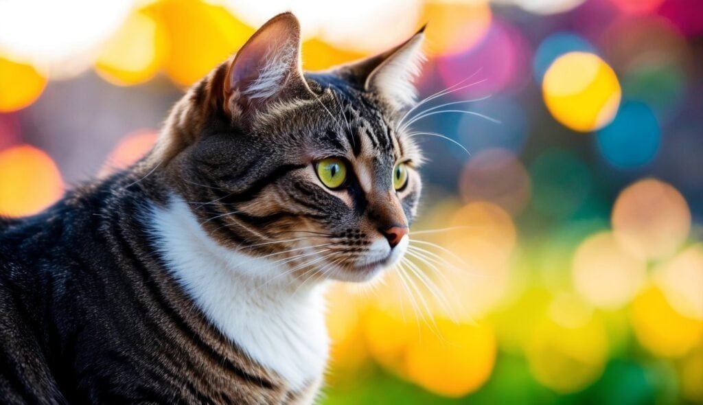 cat watching moving lights, how cats detect movement